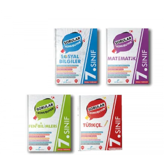 PRUVA AKADEMİ 7.SINIF SORU BANKASI SETİ 4'LÜ
