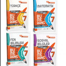 Günay Yayınları 7. Sınıf Bumerang 4'lü Akıllı Defter Seti(T-M-F-S)
