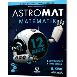 İrrasyonel Yayınları Astromat 8. Sınıf Yeni Nesil Matematik 12'li Deneme