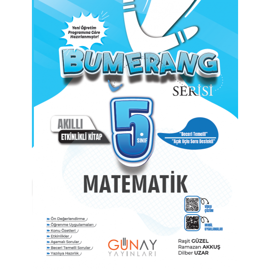 Günay Yayınları 5.Sınıf Bumerang Serisi Matematik Soru Bankası