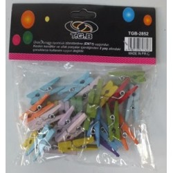 Küçük Renkli Ahşap Mandal