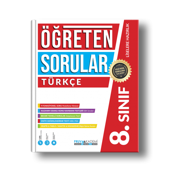 Pruva Akademi 8.Sınıf LGS Öğreten Sorular Türkçe