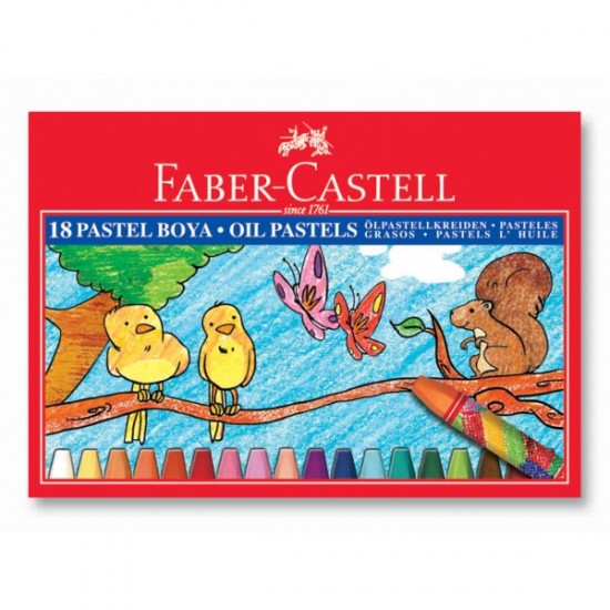 Faber-Castell Karton Kutu Pastel Boya 18 Renk
