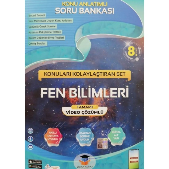 Zeka Küpü Yayınları 8.Sınıf LGS Fen Bilimleri Konu Anlatımlı Soru Bankası