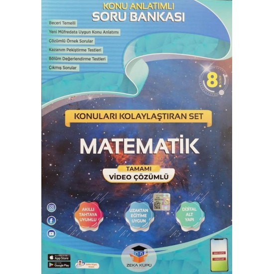 Zeka Küpü Yayınları 8.Sınıf LGS Matematik Konu Anlatımlı Soru Bankası